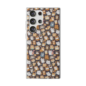 Minimalist Flexi Case - Clear Tpu Cute Cats Style - Dipaliz - Mobile Phone Cases