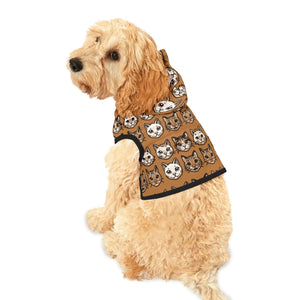 Cozy Cats Pattern Pet Hoodie - Soft Cotton Fleece - Dipaliz - Hoodies