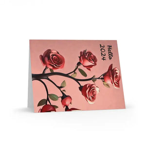Rose Flower Happy Greeting Cards - Elegant Bold Style - Dipaliz - & Note