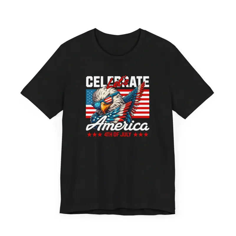 Celebrate America Unisex Jersey Tee - Eagle 4th of July Vibes - T-shirt