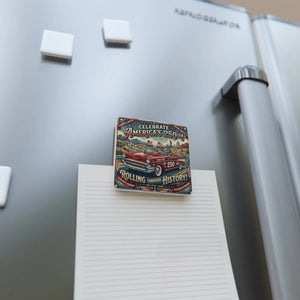 Vintage Car Porcelain Magnet America 250th - Dipaliz - Crafting Adhesives & Magnets