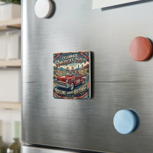 Vintage Car Porcelain Magnet America 250th - Dipaliz - Crafting Adhesives & Magnets