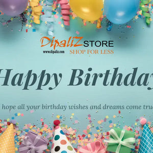 Dipaliz Happy Birthday Gift Card with High-quality Finish - Cards