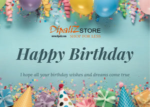 Dipaliz Happy Birthday Gift Card with High-quality Finish - Cards