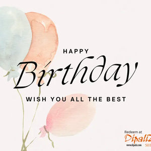 Dipaliz Happy Birthday Gift Card - Light Up their Special Day - Cards