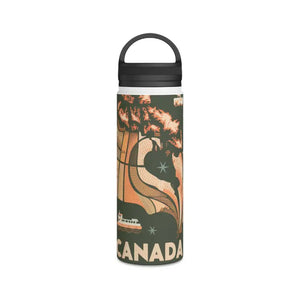 Canada Day Stainless Steel Water Bottle - Patriotic Red - Dipaliz - White / 18oz - Bottles