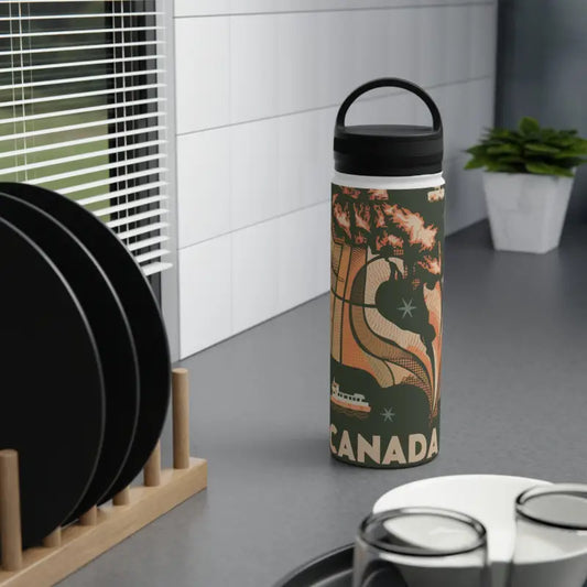 Celebrate Canada Day with Style: Stainless Steel Water Bottle - White / 18oz Bottles