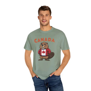 Canada Day T-shirt - Comfy Beaver Patriotic Tee - Dipaliz - Bay / s - T-shirts