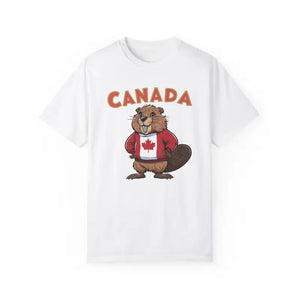 Canada Day T-shirt - Comfy Beaver Patriotic Tee - Dipaliz - T-shirts