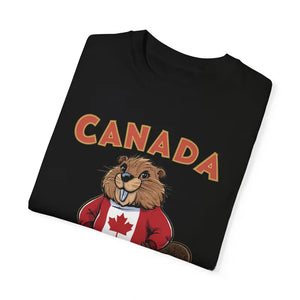 Canada Day T-shirt - Comfy Beaver Patriotic Tee - Dipaliz - T-shirts
