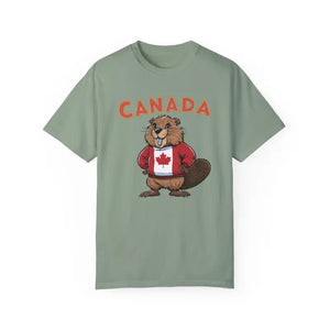 Canada Day T-shirt - Comfy Beaver Patriotic Tee - Dipaliz - T-shirts