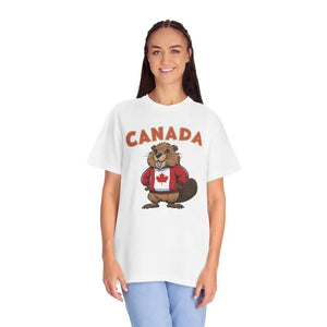 Canada Day T-shirt - Comfy Beaver Patriotic Tee - Dipaliz - T-shirts