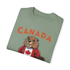 Canada Day T-shirt - Comfy Beaver Patriotic Tee - Dipaliz - T-shirts