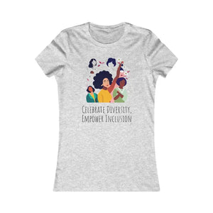 T-shirt - Empower Inclusion Women’s Tee - Celebrate Diversity - Dipaliz s / Athletic Heather