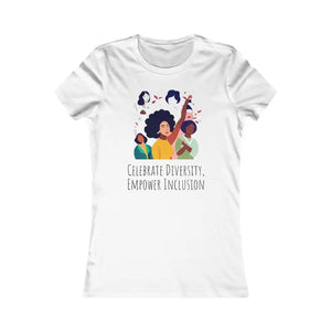 T-shirt - Empower Inclusion Women’s Tee - Celebrate Diversity - Dipaliz s / White