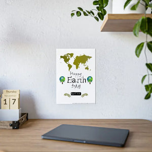 Happy Earth Day Poster - Glossy Celestial Eco Decor - Dipaliz - Posters Prints & Visual Artwork