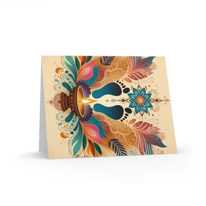 Vibrant Diya Greeting Cards - Illuminate Diwali Joy - Dipaliz