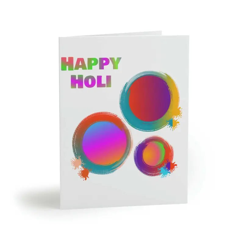 Celebrate Happy Holi with Vibrant Greeting Cards & Envelopes - 16 Pcs / Matte / 4.25” x 5.5” Paper Products