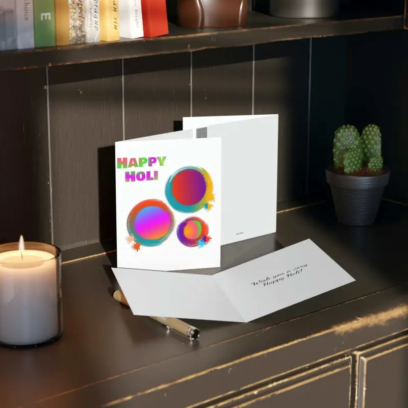 Celebrate Happy Holi with Vibrant Greeting Cards & Envelopes - Paper Products