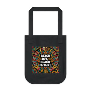 Juneteenth Canvas Tote Black Joy Certified Organic Cotton - Dipaliz - Shopping Totes