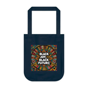 Juneteenth Canvas Tote Black Joy Certified Organic Cotton - Dipaliz - Shopping Totes