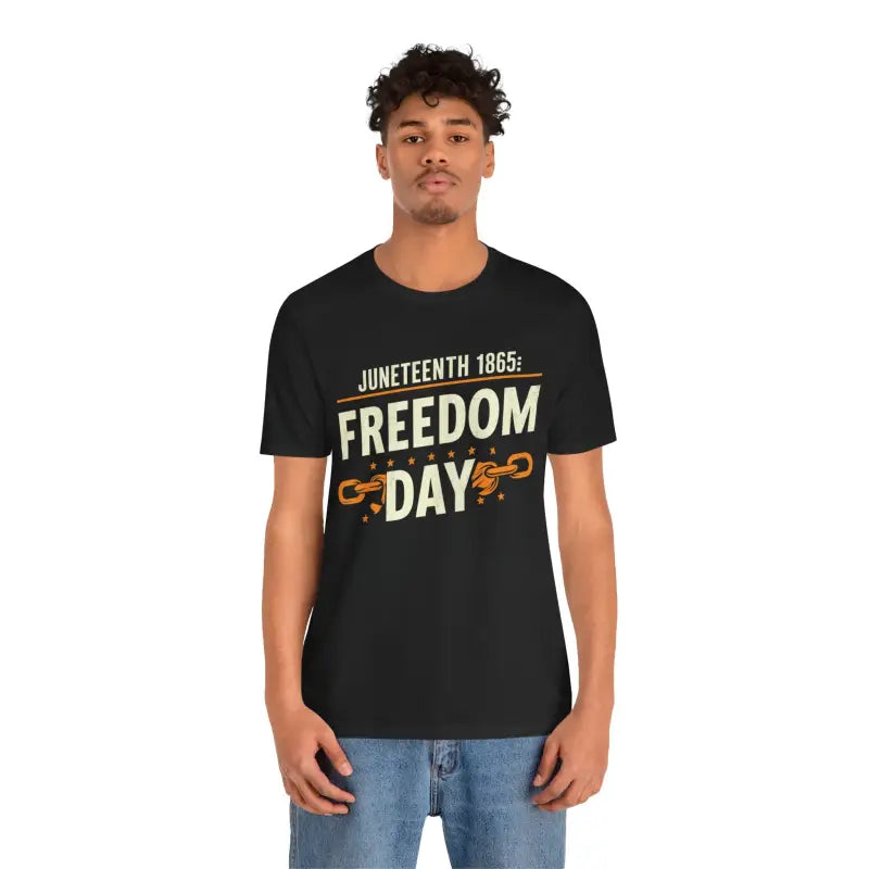 Celebrate Juneteenth in Style with Soft Cotton Unisex Tee - Black / s T-shirt