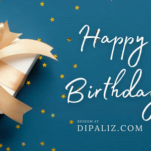Dipaliz Happy Birthday Gift Card - Stylish Design Celebration - Cards