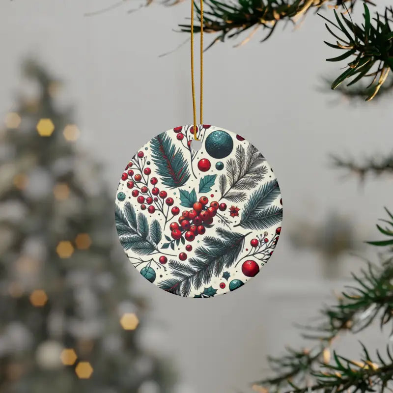 Celebrate in Style: Durable Eco-friendly Holiday Ornaments - Circle / 1 Pc / one Size Home Decor