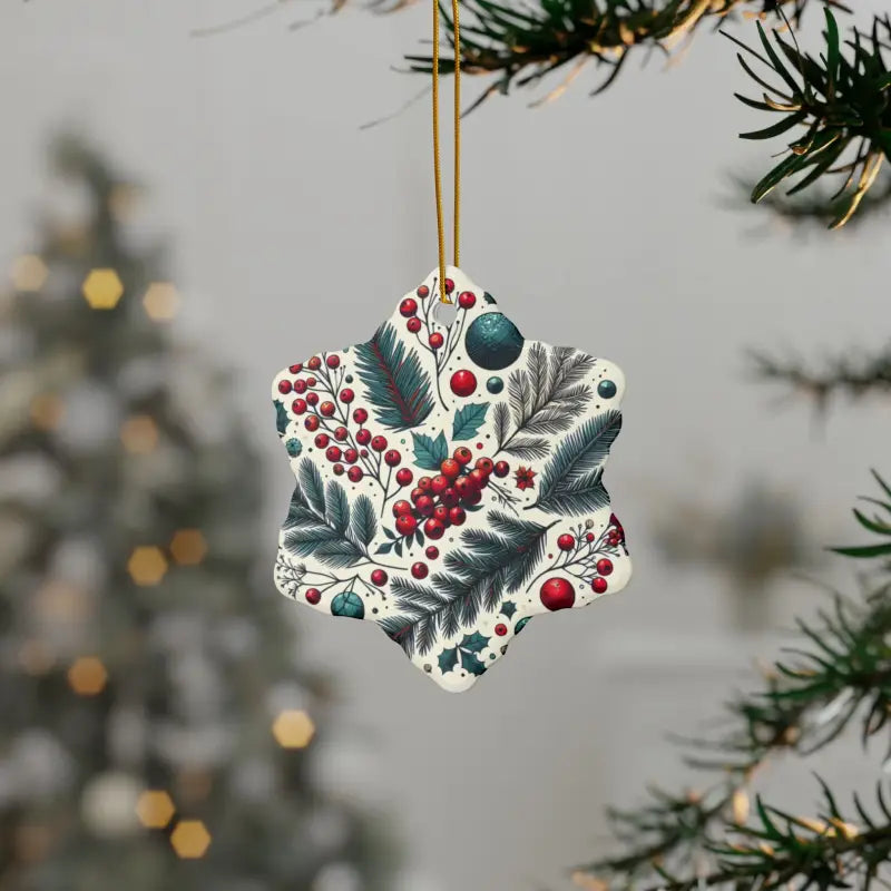 Celebrate in Style: Durable Eco-friendly Holiday Ornaments - Snowflake / 1 Pc / one Size Home Decor