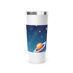 Celestial Copper Tumbler 22oz Cosmic Night Sky Design - Dipaliz - White - Tumblers