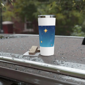 Celestial Copper Tumbler 22oz Cosmic Night Sky Design - Dipaliz - White - Tumblers