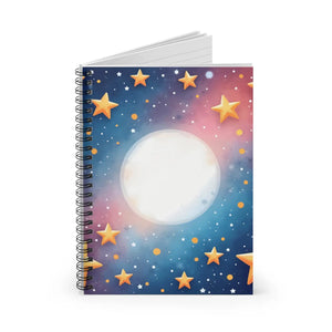 Celestial Dreams Spiral Notebook - Starry Sky Design - Dipaliz - Notebooks & Notepads