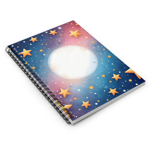 Celestial Dreams Spiral Notebook - Starry Sky Design - Dipaliz - Notebooks & Notepads
