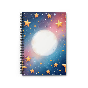 Celestial Dreams Spiral Notebook - Starry Sky Design - Dipaliz - Notebooks & Notepads