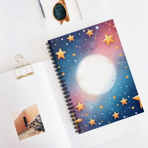 Celestial Dreams Spiral Notebook - Starry Sky Design - Dipaliz - one Size - Notebooks & Notepads