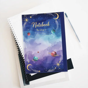 Paper Products - Celestial Pocket Notebook Galaxy Hardcover Magic - Dipaliz Journal