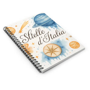 Celestial Spiral Notebook Ruled Line Starry Inspiration - Dipaliz - one Size - Journals