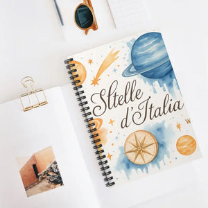 Celestial Spiral Notebook Ruled Line Starry Inspiration - Dipaliz - one Size - Journals