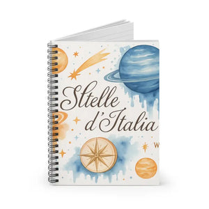 Celestial Spiral Notebook Ruled Line Starry Inspiration - Dipaliz - one Size - Journals