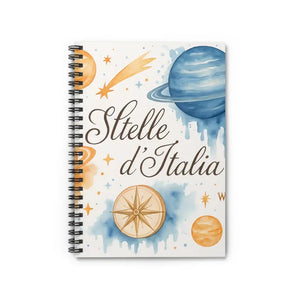 Celestial Spiral Notebook Ruled Line Starry Inspiration - Dipaliz - one Size - Journals