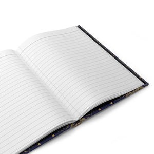 Celestial Sun & Moon Hardcover Journal, Midnight Starry Notebook - Journals