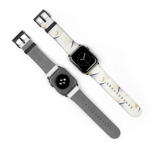 Celestial Moon Silicone Watch Band - Sun and Design - Dipaliz - 38 - 41 Mm / Black Matte - Accessories