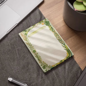 Celtic Clover Floral Notepad - Lined Post-it Note Pads - Dipaliz - 4’’ x 6’’ / White - Paper Products