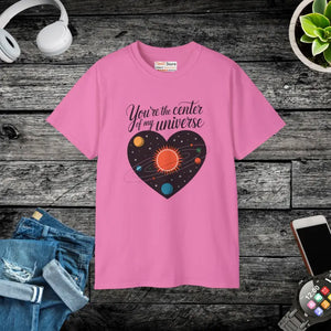 You’re the Center of my Universe Heart Tee - Dipaliz - Azalea / s - T-shirts