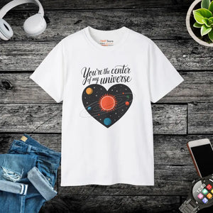You’re the Center of my Universe Heart Tee - Dipaliz - White / s - T-shirts