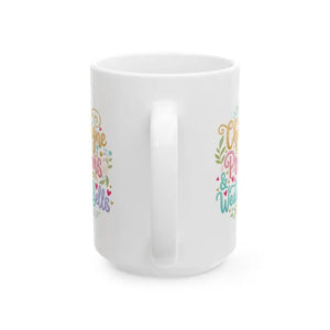 Mug - Wedding Bells Colorful Floral Ceramic - Dipaliz