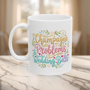 Mug - Wedding Bells Colorful Floral Ceramic - Dipaliz 11oz