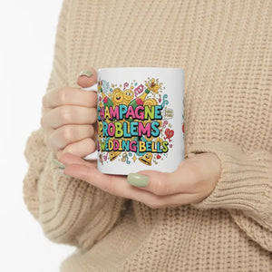 Mug - Wedding Bells Colorful Doodle Ceramic - Joyful Morning - Dipaliz