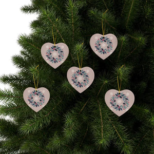 Holly Leaves Ceramic Ornaments - Festive Holiday Decor - Dipaliz - Home