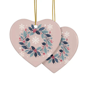 Holly Leaves Ceramic Ornaments - Festive Holiday Decor - Dipaliz - Home